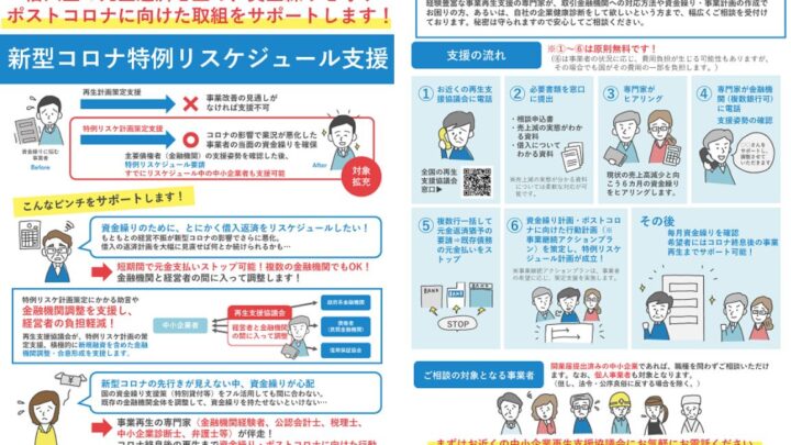 「特例リスケ」中になにができるか